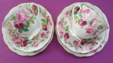 Load image into Gallery viewer, Rare Royal Albert Princess Anne Teacup Trios, Vintage, Made in England, 1940s