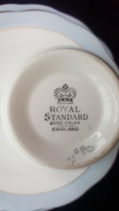 1950s Handpainted Royal Standard Teacup Trios, Vintage Teacups, Made in England