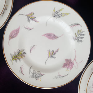 1950s Tuscan Windswept Vintage Tea Trios, Fine Vintage China, Made in England