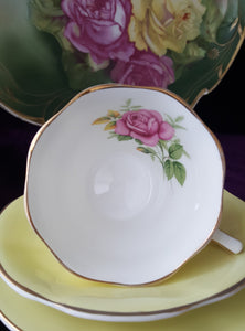 1940s Yellow Vintage Teacup by Clare, Made in England