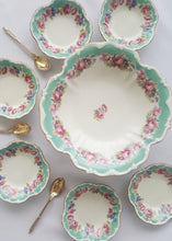 Load image into Gallery viewer, Bavarian Dessert or Fruit Bowl Set, Vintage Porcelain, Made in Germany