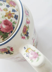 1980s Sadler Teapot in 'Olde Chintz' pattern, Full size, Made in England