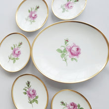 Load image into Gallery viewer, Vintage German Hand-painted Dessert Set, Vintage Porcelain