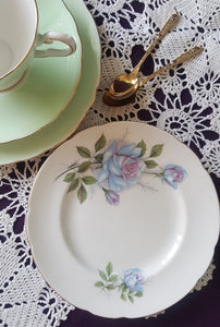 Royal Standard Blue Rose Side Plates