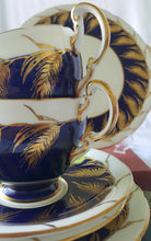 Load image into Gallery viewer, 1930s Cobalt Blue and Gold Trios